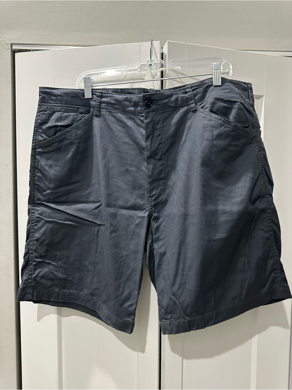 Buck Mason Dark Navy Flat-Front Cotton Shorts